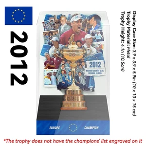 Vetrina Trofeo Golf Europa Ryder Cup Matches 2012 Metallo 4,1 pollici Trofeo - Foto 1 di 5