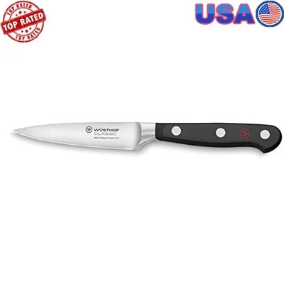 Cuchillo de pelar de 3,5 pulgadas forjado de precisión cocina esencial mini herramienta de hoja nuevo Foto 1 de 4