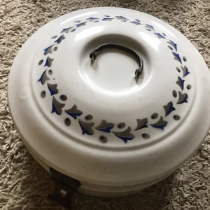 Emaille Brottopf rund gebraucht Alt Antik - Bild 1 von 9