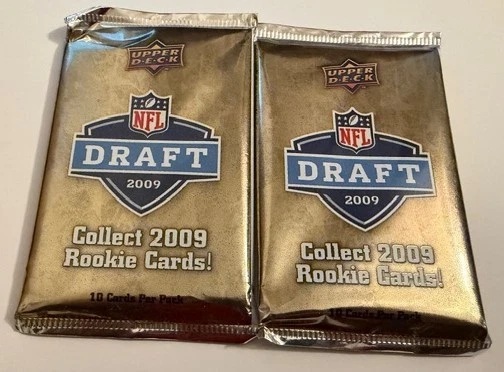 (2) 2009 Upper Deck Draft Football Packs - Hobby - Image 1 of 1