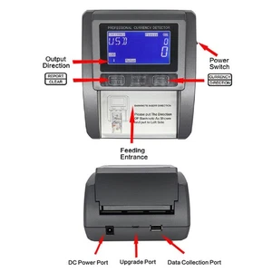 Denomination Money Counter Machine Small Commercial Handheld Bill Counting - Picture 1 of 22