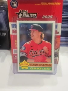 2025 Topps Heritage Gunnar Henderson ALL-STAR CHROME REFRACTOR Baltimore Orioles - Bild 1 von 2