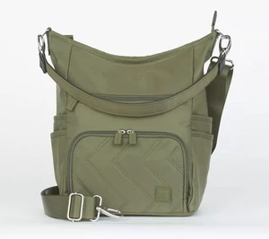 IHKWIP Zig Zag Quilted Go Getter Shoulder Bag w/ Crossbody Strap Military Olive - Picture 1 of 4