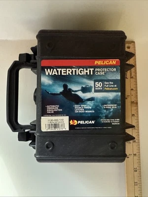 Pelican 1120 Watertight Protector Case Pressure Valve Black w/Foam - Image 1 of 4