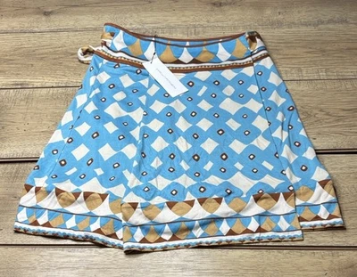 Saia feminina Diane Von Furstenberg losango por toda parte 100% seda tamanho 6 - Imagem 1 de 4