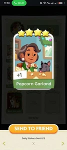 MONO GO 4STAR STICKER WITH THE NAME OF POPCORN GARLAND WITH🔥SUPERFAST SENDING🔥 - Picture 1 of 1