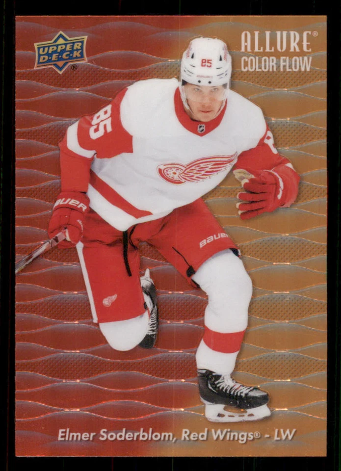 2023-24 Upper Deck Allure Color Flow Red Orange #CF17 Elmer Soderblom - Image 1 of 2
