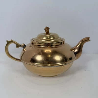 Vintage Brass Teapot Decorative Kettle Ornate Handle Spout - Image 1 of 4