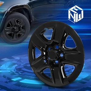 For 06-12 Toyota Rav4 17x6-1/2" OE Style Front/Rear Wheel Hub Cap Cover Black - Picture 1 of 7