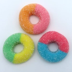 Anillos gomosos de neón agrio Beulah's - Imagen 1 de 3