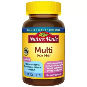 Nature Made Multi for Her Softgels, 60 Count g729 - Picture 1 of 3