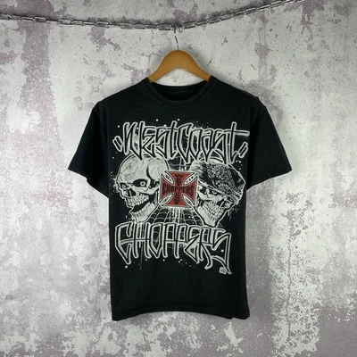 Camiseta De Colección West Coast Choppers Para Hombre Y2K Logo Grande Motocicleta Camisa Calaveras Foto 1 de 4