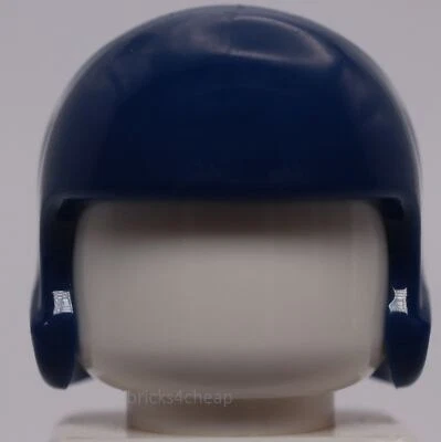 Lego Dark Blue Minifig Headgear Helmet Sports Flight Football Hockey - Image 1 of 2
