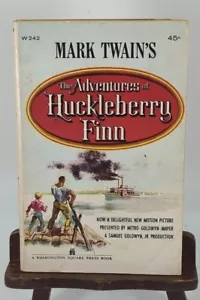 Mark Twain's The Adventures of Huckleberry Finn Washington Square Press PB 1960 - Bild 1 von 4
