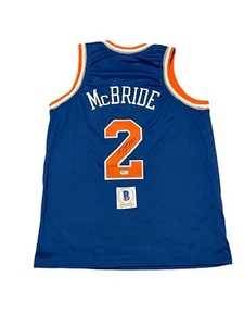 Miles McBride Signed Jersey New York Knicks Basketball Autographed Auto Beckett - Picture 1 of 2