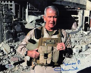 Oliver North signed 8x10 Photo PSA/DNA Autographed Author - Picture 1 of 1