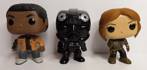 Funko Pop Star Wars - 3 Loose Bobble Heads: Finn-Jyn Erso-Tie-Fighter Pilot - Picture 1 of 1