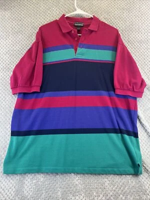 Chesterfield Mens Shirt Large Colorblock Short Sleeve Buttoned - Image 1 of 4