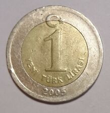 2005 Turkey 1 Lirasi Coin 
