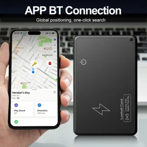 Wallet Tracker Finder Locator, Small Best Slim GPS Credit Debit Card Find Wallet - Picture 1 of 10