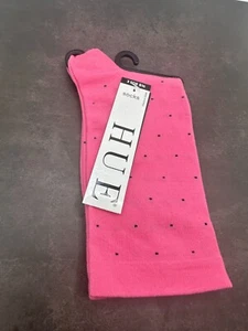 Hue Pindot Sock - One Size - Bubblegum - NWT - Picture 1 of 3