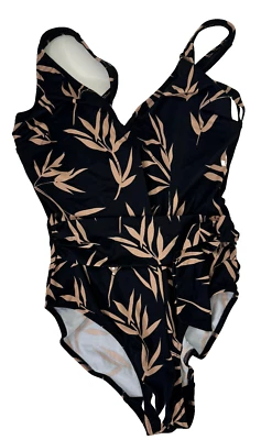 Badeanzug Fantasie Luna Bay Bay Schwarz Rot Blumen Herstellergröße 75G - Bild 1 von 4