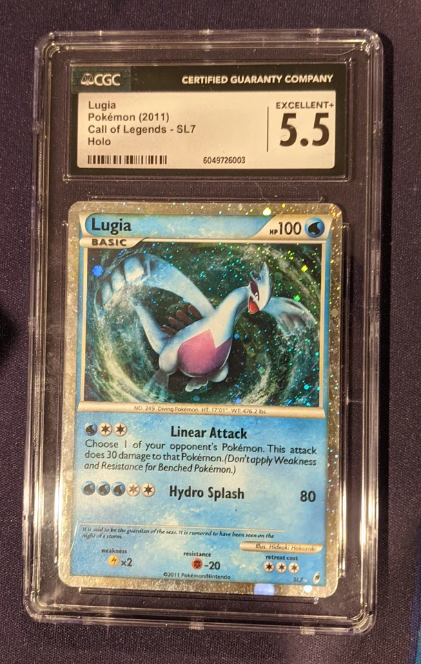 Lugia (Brillante) Holo Call of Legends SL7 CGC 5.5 Excelente Estado Foto 1 de 1