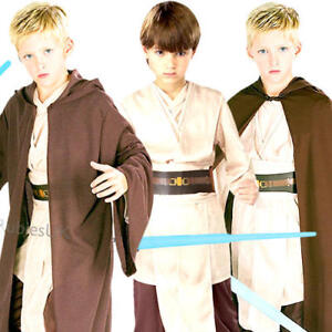 Jedi Boys Fancy Dress Star Wars Luke Skywalker Childrens Kids Costume Outfits