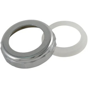 SLIP JOINT NUT WITH WASHER 1-1/2" CHROME PLATED FINISH *918DK BY KEENEY MFG - Picture 1 of 3