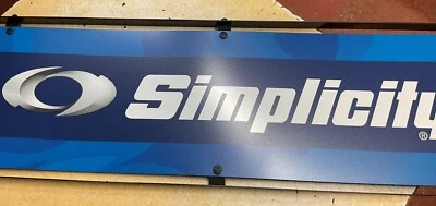 New Simplicity Equipment Advertising Hanging Sign Metal Frame 37 X 11 - Image 1 of 4