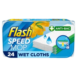 Flash Speedmop Refills Lemon & Wild Orchid Speed Mop Kitchen Wipes Refill 24 - Picture 1 of 5