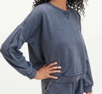 Espléndida Sudadera Pullover Georgie Cuello Redondo Calce Cuadrado Mujer Mediana Nueva con Etiquetas Foto 1 de 4