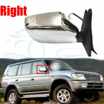 Espelho retrovisor direito conjunto 5 linhas para Toyota Land Cruiser Prado LC90 1996-2002 - Imagem 1 de 4