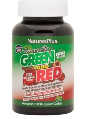 Source of Life Green & Red de Nature's Plus 90 comprimidos mejor por 10/2028 Energy + Foto 1 de 4