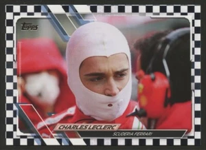 2021 Topps Formula 1 F1 Checker Flag CHARLES LECLERC #25 Ferrari - Picture 1 of 2