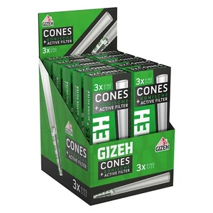 GIZEH Cones Hülle mit Aktivkohlefilter Ø 6mm - King Size Pre Rolled Cone - Bild 1 von 7