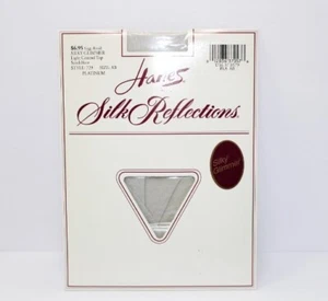 Hanes VTG Silk Reflections Silky Glimmer  'Platinum' Size AB Style 729 D/C'd - Picture 1 of 5