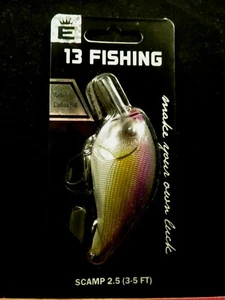 13 Fishing Scamp 2.5 E-SC25-PN Purple Nurple  3/4oz 3" Crankbait Dives 3-5' ** - Picture 1 of 7