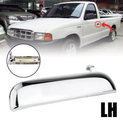 Manija de puerta cromada izquierda exterior para camioneta Ford Ranger Mazda B2300 B2500 1999-05 Foto 1 de 4