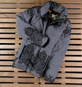 Women’s Puffer Coat Jacket Desigual Size 38 Gray - Picture 1 of 8