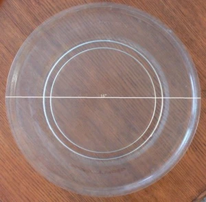 Gently Used KitchenAid 16" Microwave Glass Turntable Plate / Tray W10160544 - Picture 1 of 1