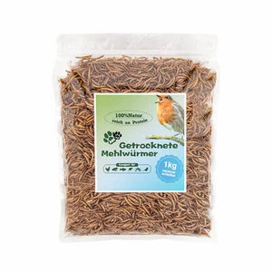 Getrocknete Mehlwürmer für Hühner Nager Igel Reptilien Koifutter 9-27 kg - Bild 1 von 6