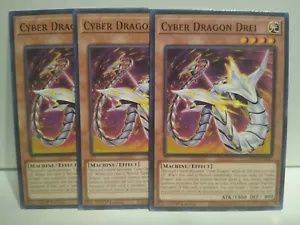 x3 Cyber Dragon Drei - SDCS-EN005 - Common 1st Edition NM - Picture 1 of 1