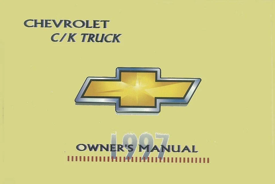 1997 Chevrolet C K Pickup Truck Owners Manual User Guide Reference Operator Book - Imagem 1 de 1