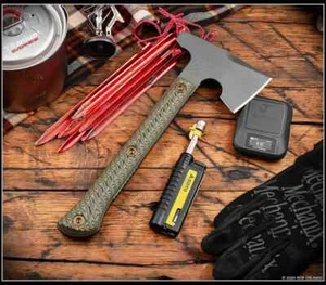 RMJ Tactical Tomahawk Jenny Wren Hammer Poll Tungsten Body Dirty Olive G10 - Picture 1 of 2