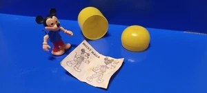 Ü-Ei Steckfigur Mickey 80er Jahre im original Ei mit seltenem Beipackzettel TOP! - Bild 1 von 2