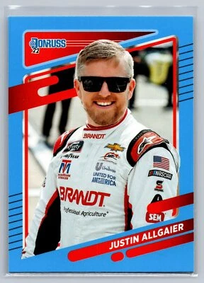 2022 Donruss Carolina Blue Justin Allgaier #103 JR Motorsports - Image 1 of 2