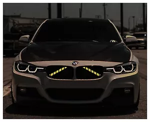 Nicht ganz neongelb reflektierende V Bar Brace Aufkleber Zubehör für BMW M Power - Bild 1 von 3