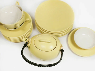GRÄFLICH ORTENBURG TAMBACH MID CENTURY MODERN TEE SERVICE TASSE TELLER SET MCM - Bild 1 von 4