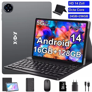 Tablet PC más nueva 2024 Android 14 16 GB RAM + 256 GB ROM Dual SIM 4G LTE y 5G WLAN 6 - Imagen 1 de 28